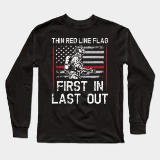 thin red line firefighter Long Sleeve T-Shirt